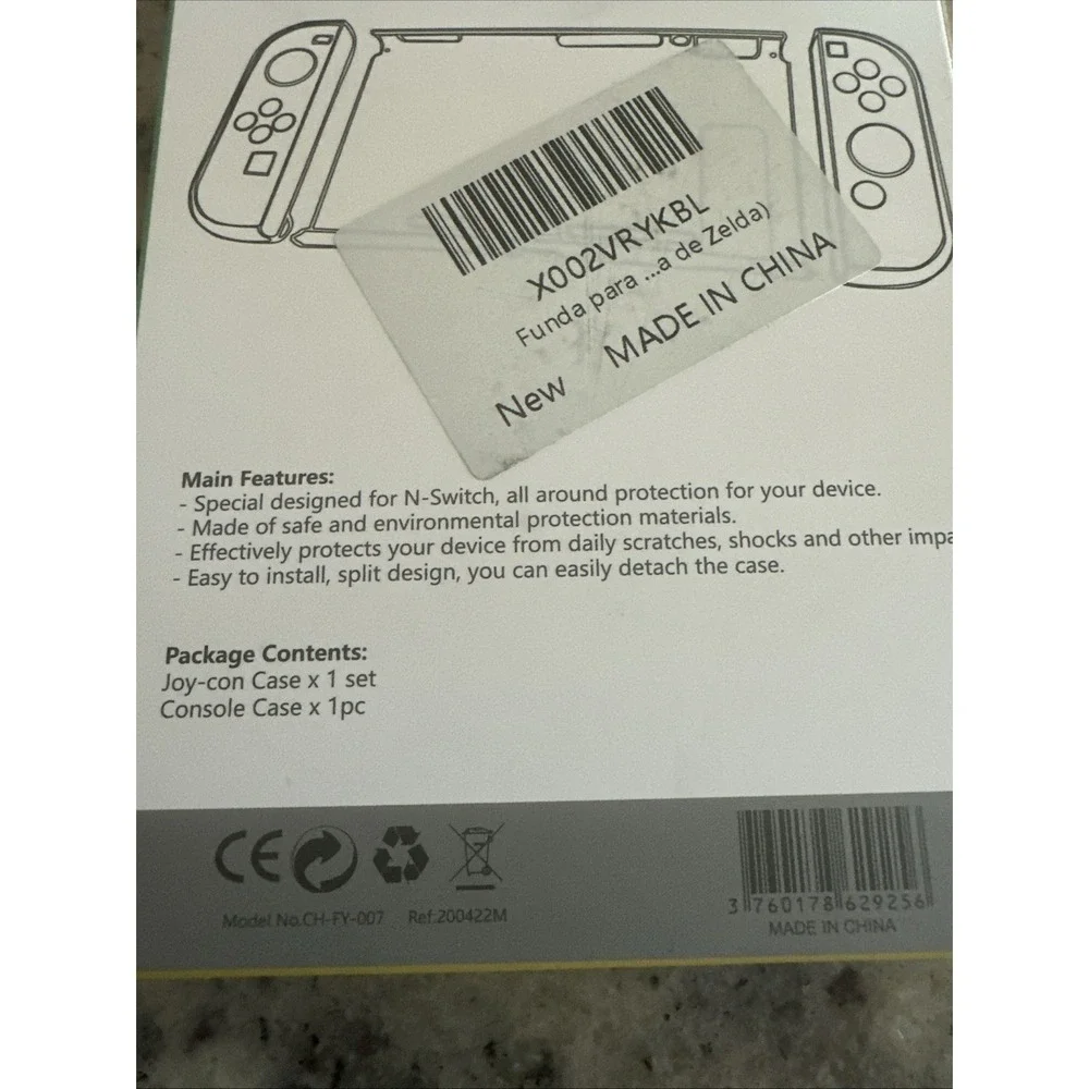 Joycon & Button Covers, Console Case, & Screen Protector Zelda Themed For Switch